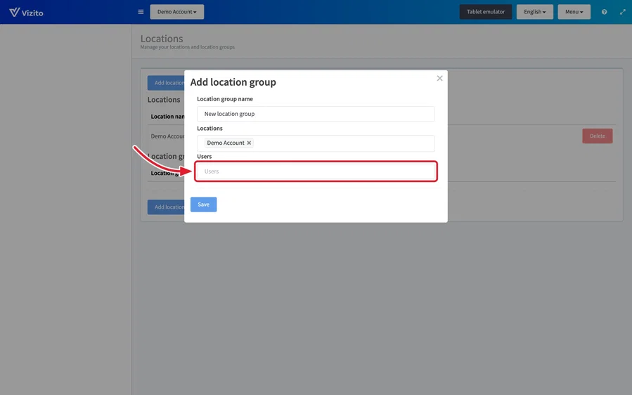 select users