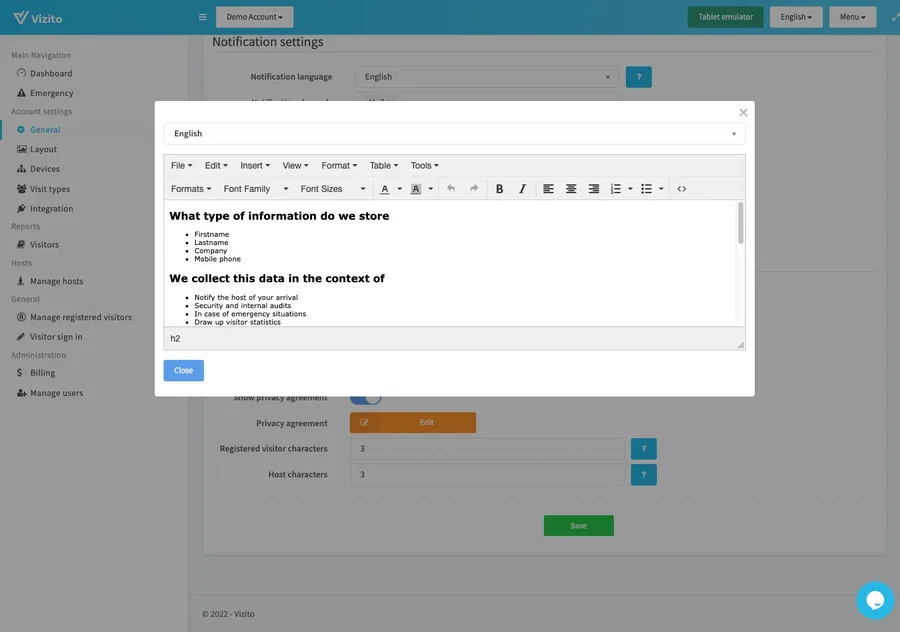 editor privacy agreement