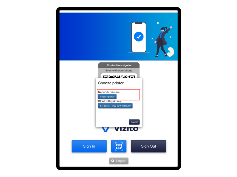 choose network printer
