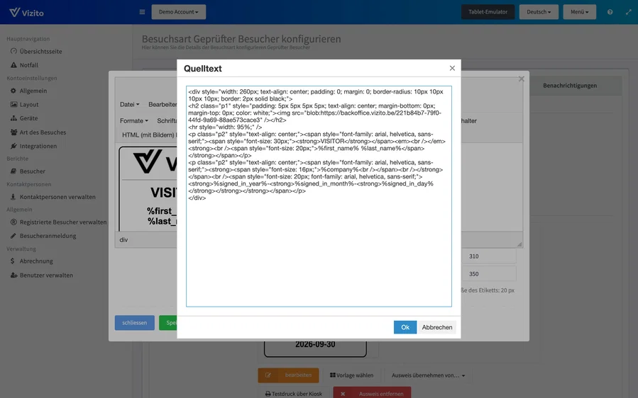 Das Quelltext-Fenster