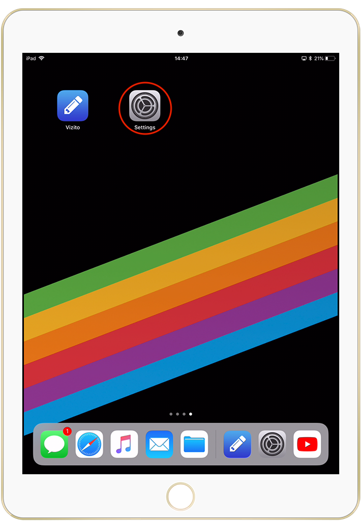 Vizito iOS Helligkeit automatische Sperre