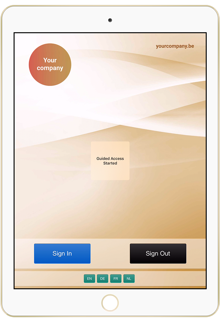 Vizito iOS geführter Zugriff abgeschlossen