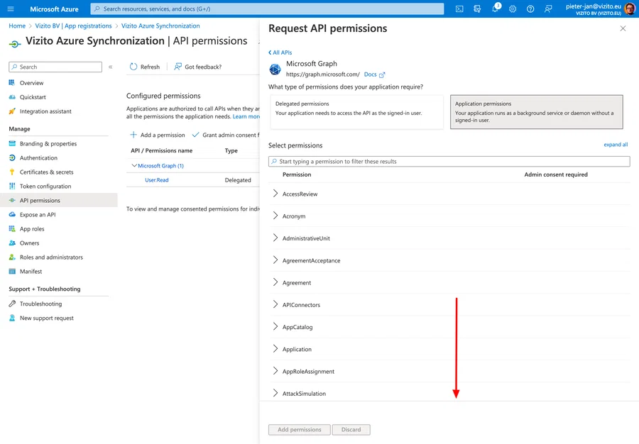 Gruppen-API-Berechtigung