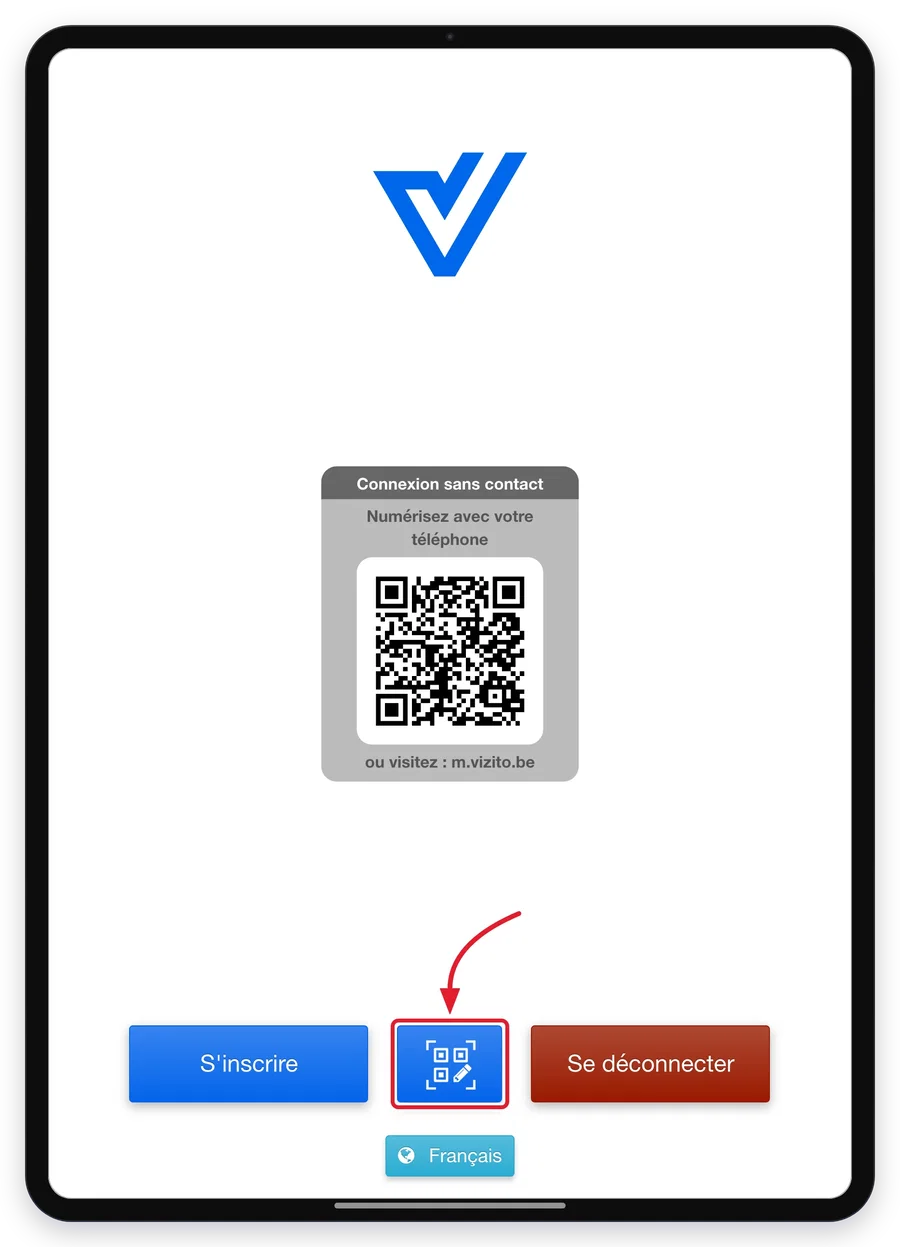 bouton QR code