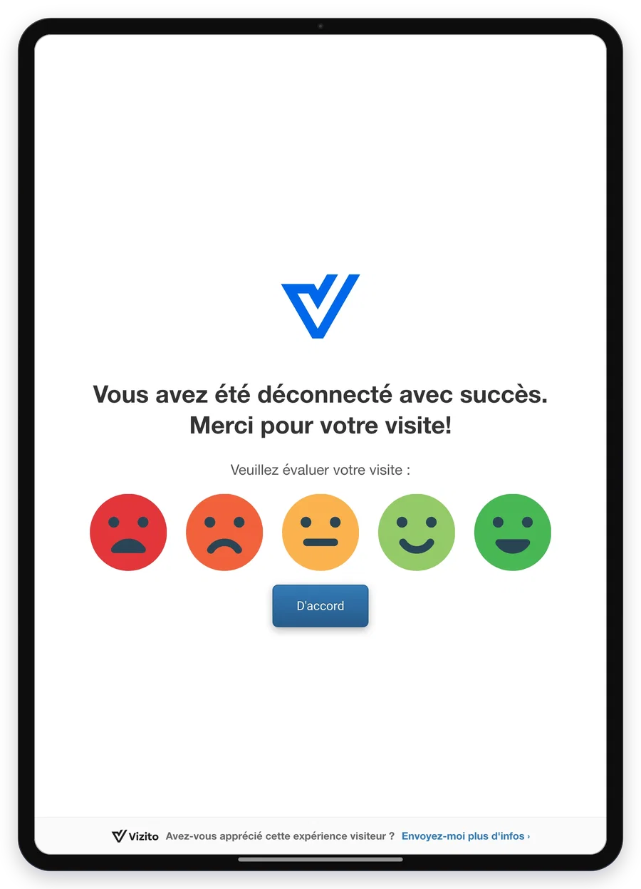 satisfaction des visiteurs