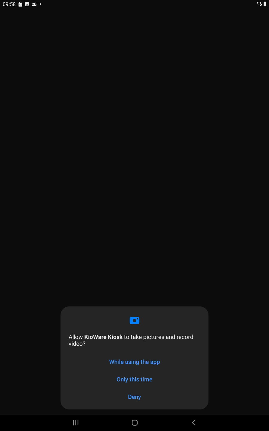 Autorisations tablette Android photo