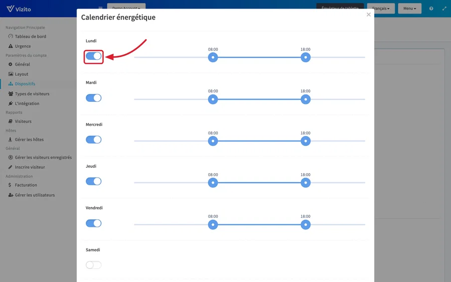 calendrier énergétique