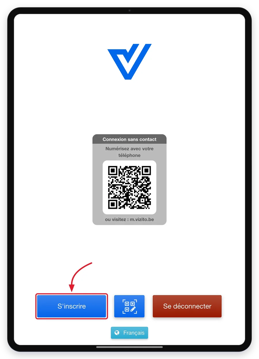 L&rsquo;application Vizito sur une tablette