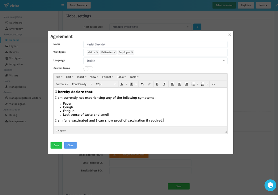 edit document agreement