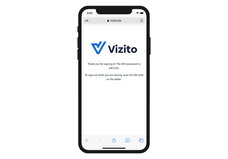 sign in confirmation