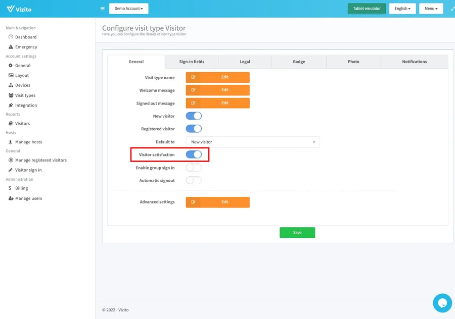 enable visitor satisfaction
