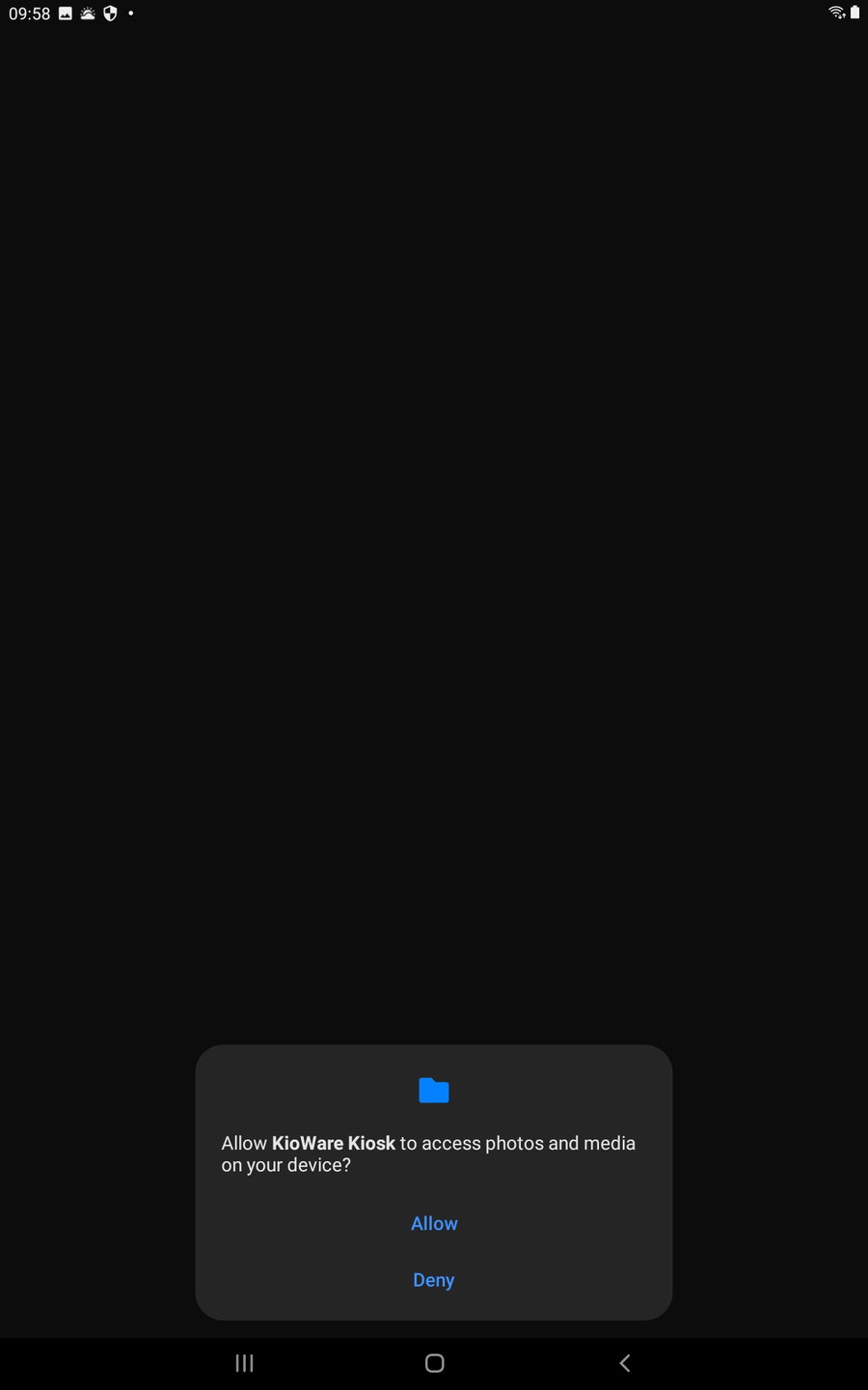 Android tablet permissions photos media