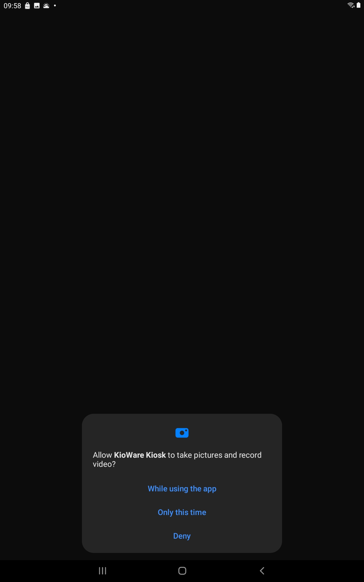 Android tablet permissions picture