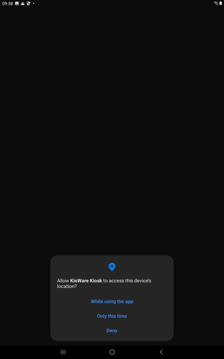 Android tablet permissions location