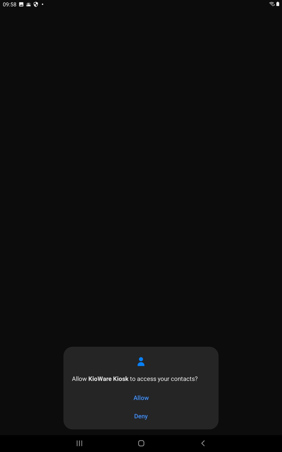 Android tablet permissions contacts