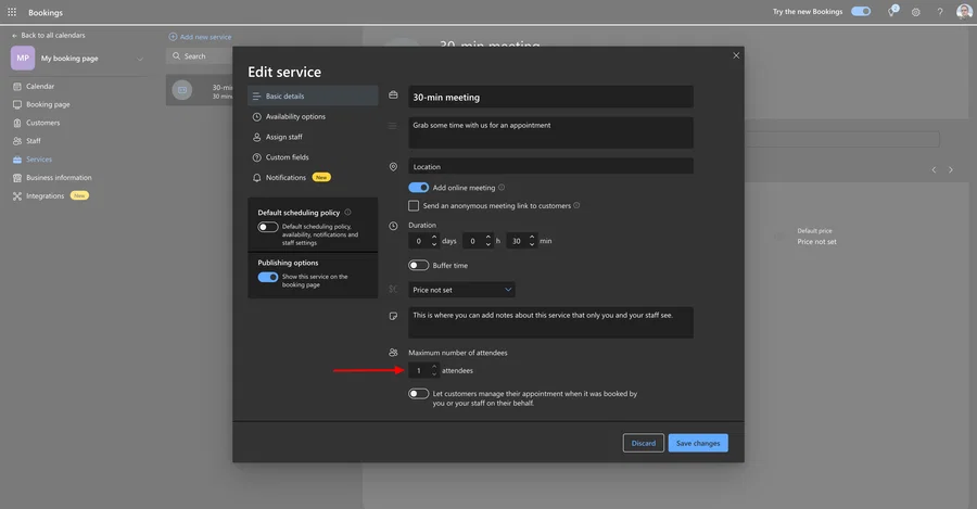 Microsoft Bookings 9