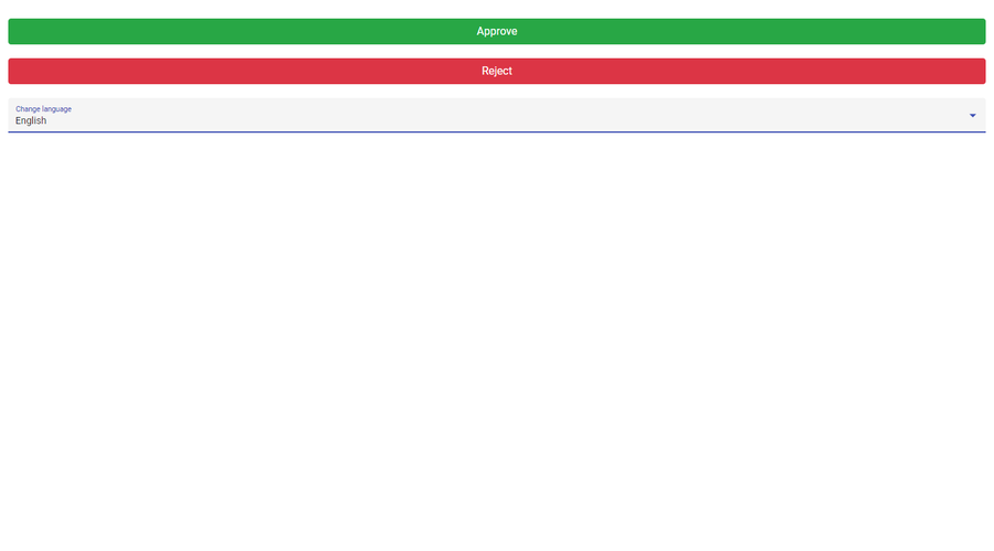 vizito visitor screening email approval result rejected approved