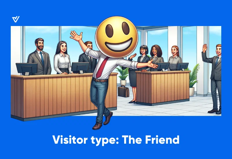 Cartoon Visitor Type The Friend