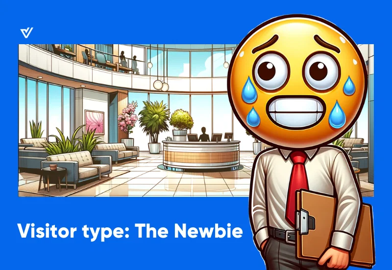 Cartoon Visitor Type The Newbie