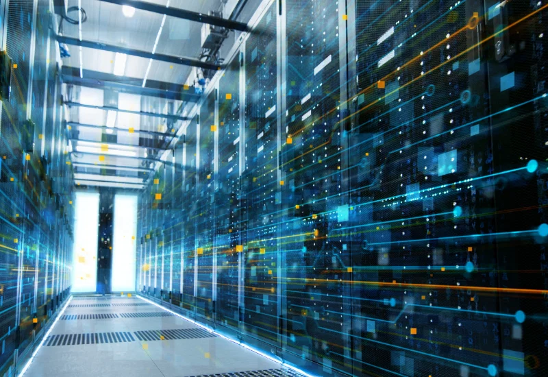 Espace serveur du centre de données Salle de serveurs