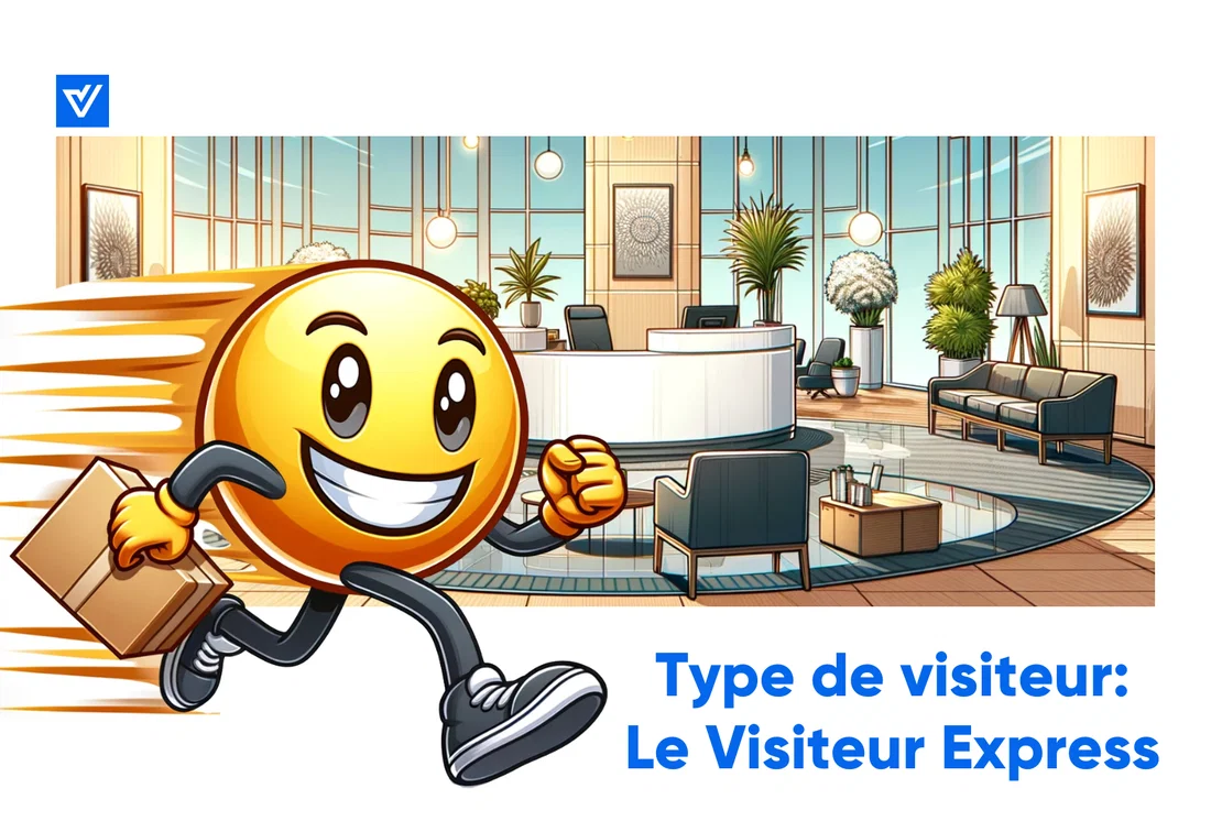 Dessin animé Type de visiteur Le visiteur rapide