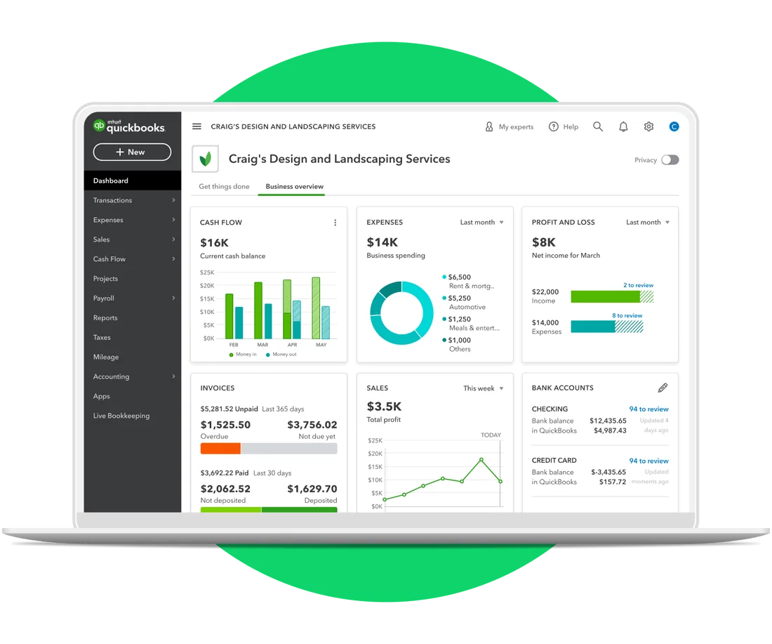 Quickbooks Screenshot