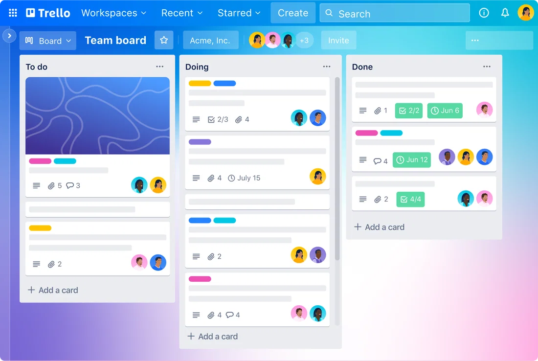 Trello Screenshot