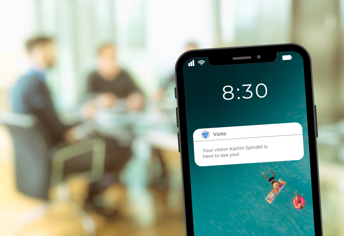 notificacion de llegada de visitantes