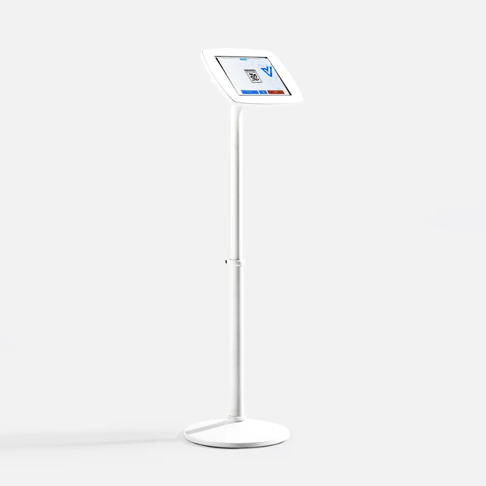 Bouncepad Elevate - tabletstandaard met het Vizito-aanmeldscherm