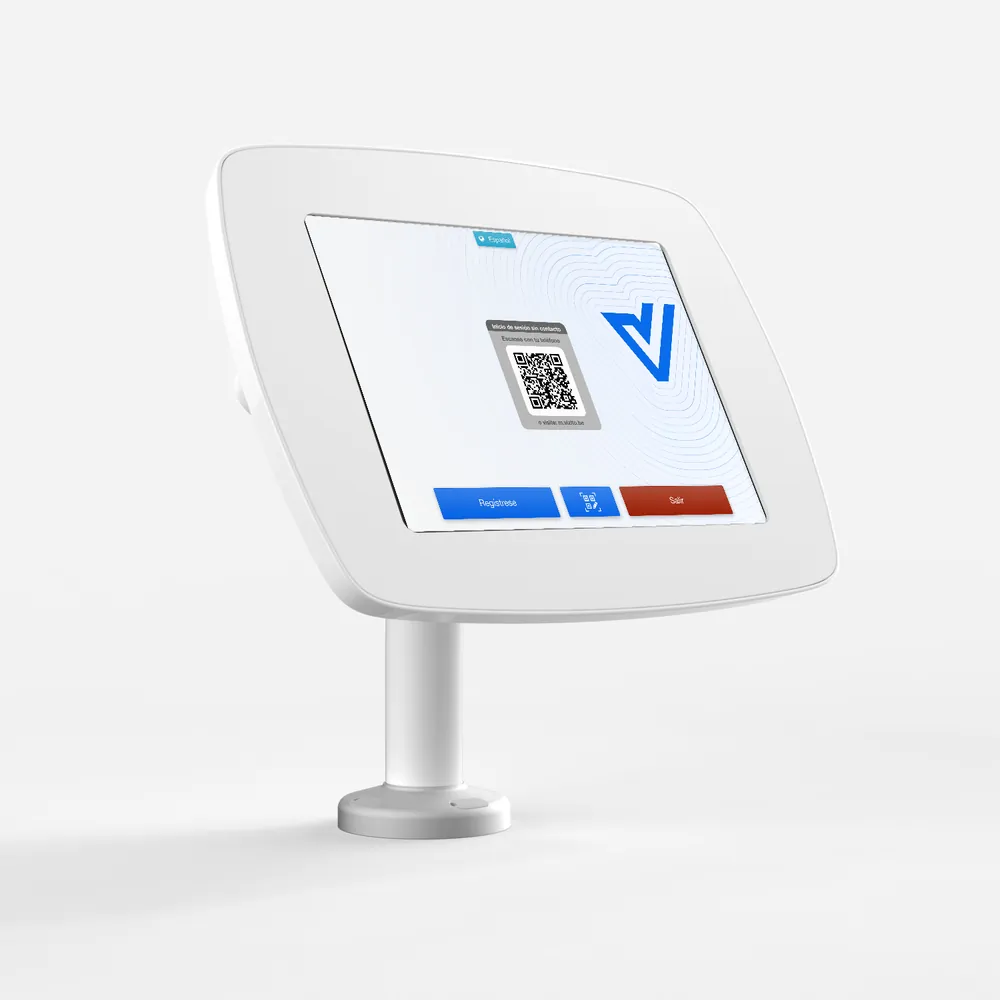 Bouncepad Swivel 60 - soporte de tablet con la pantalla de registro de Vizito