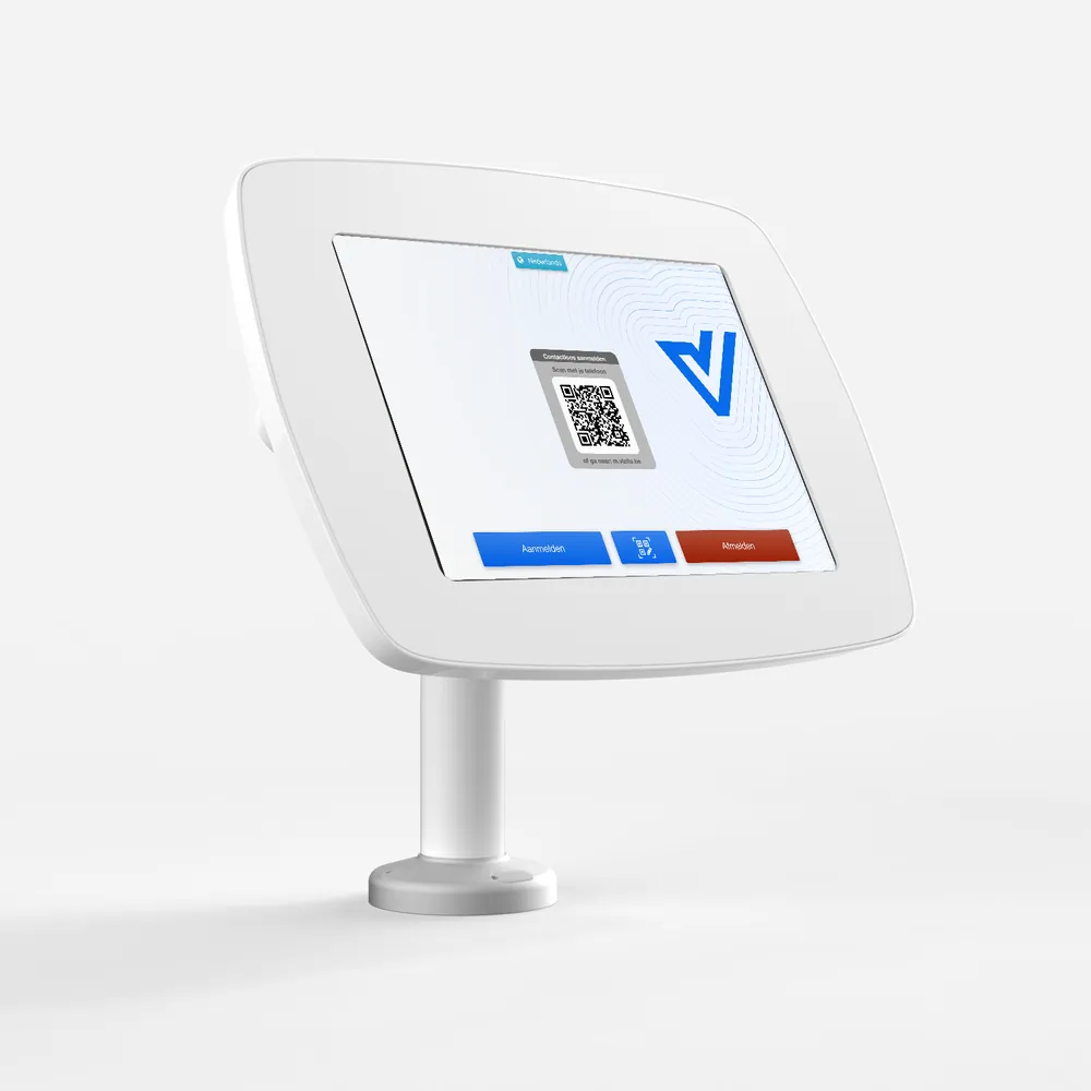 Bouncepad Swivel 60 - tabletstandaard met het Vizito-aanmeldscherm